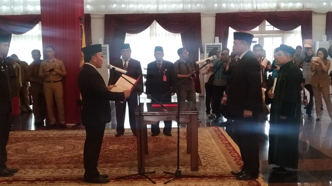 Gubernur Lantik Pejabat Sekda Provinsi kalteng