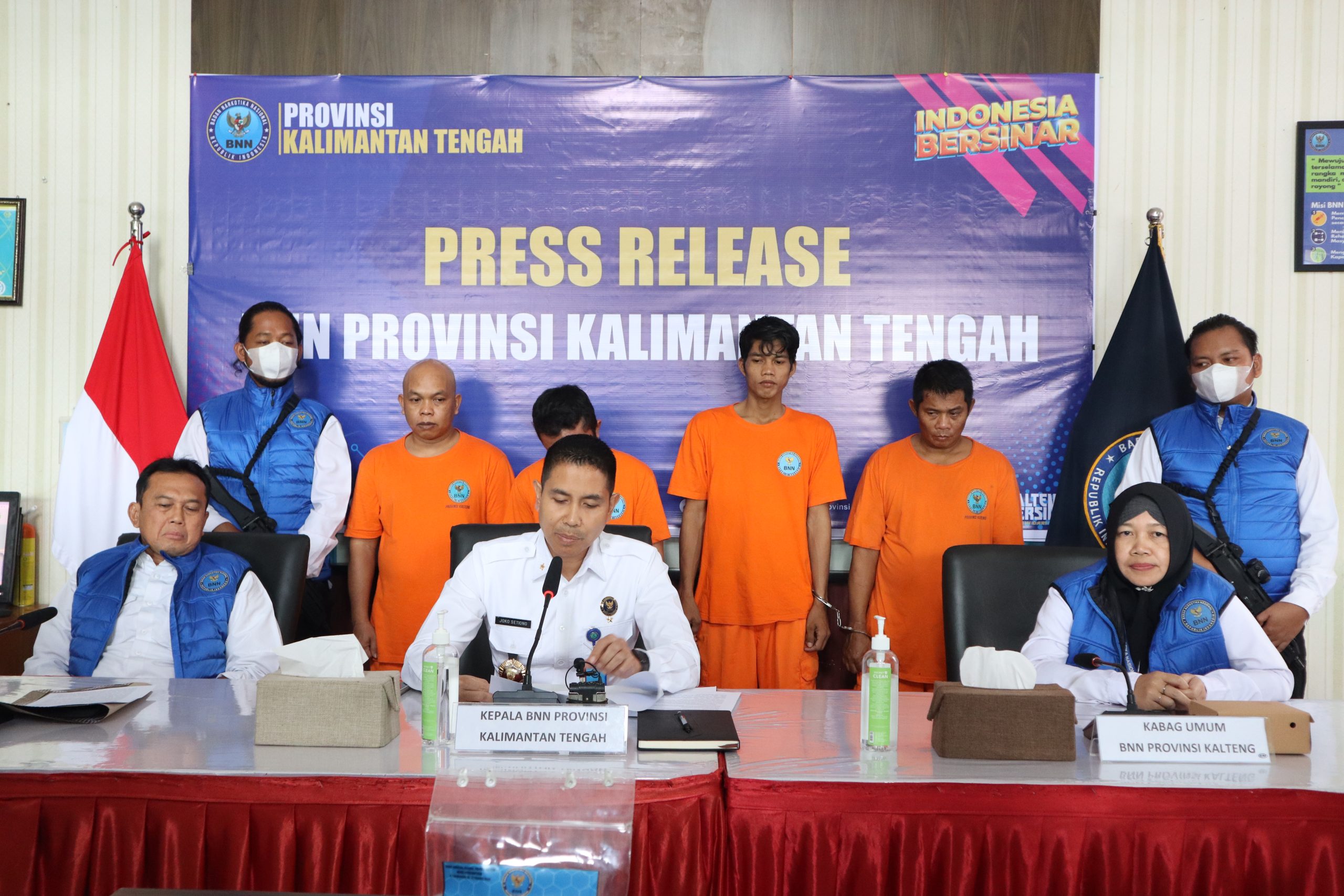 BNNP Kalteng Gagalkan Peredaran 409 Gram Sabu Asal Kalbar