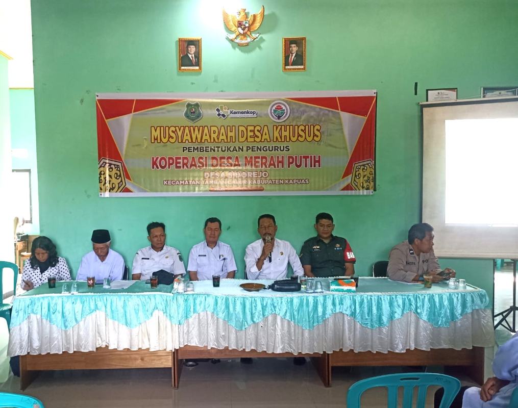 Camat Tamban Catur Hadiri Musdes Khusus Pembentukan Koperasi Merah Putih Desa Sidorejo Camat Tamban Catur Hadiri Musdes Khusus Pembentukan Koperasi Merah Putih Desa Sidorejo
