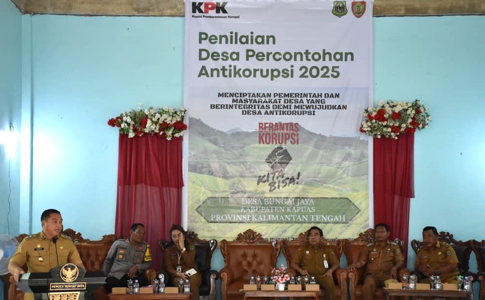 Bungai Jaya Dinilai Sebagai Desa Percontohan Antikorupsi Tahun 2025